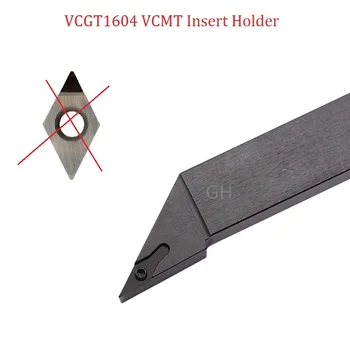 Držiteľ SVJCR L VCGT1604 VN VCMT PCD karbidu vložiť Vonkajšie Sústruženie Nástroj SVJCR1212 1616 2020 2525 Sústruhu frézy bez vložiť