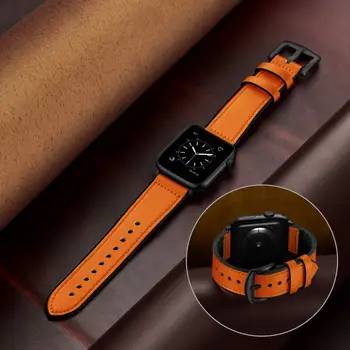 Kožený remienok pre Apple hodinky kapela 44 mm 40 mm 45 mm 41mm 42mm 38mm Luxusné Silikónové+Kožený Náramok iWatch serie 3 4 5 se 6 7 band