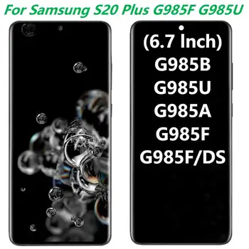 Pôvodné 6.7 Palcový G985F LCD Samsung Galaxy S20 Plus LCD S Rámom S20+ 5G SM-G985A G985U G985F/DS LCD Displej Dotykový Displej