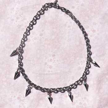 Z nehrdzavejúcej Ocele Ženský Symbol Internet Dievčina Igirl Choker Náhrdelník pre Ženy Ťažké Gotický Streetwear Reťazca Šperky