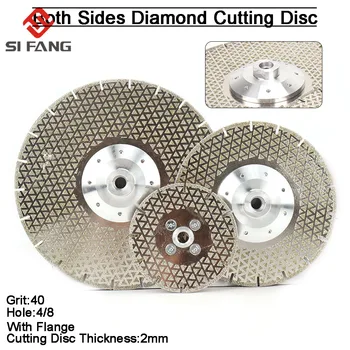 M14 elektrolyticky pokrývajú Diamantové Rezanie, Brúsenie Disk Príruby pílového Kotúča pre Žula Mramoru, Keramické 1Pc 115/180/230mm