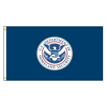 FLAGDOM 3X5Fts 90X150cm Ameriky USA Spojené Štáty americké Vlajky Department of Homeland Security