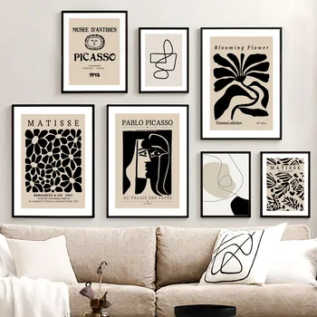 Matisse Kvet, List Nahé Telo Picasso Bozky Plagáty A Tlačí Na Steny Umelecké Plátno Na Maľovanie Obrazov Na Stenu Pre Obývacia Izba Dekor
