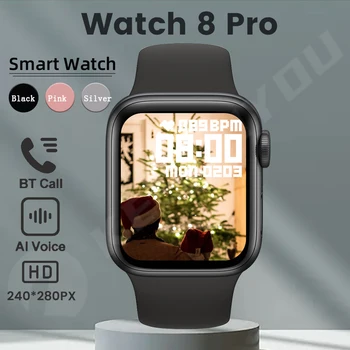 Smart Hodinky 8 Pro Mužov Prijatie Hovoru Fitness Tracker Kalkulačka Ženy Smartwatch Pre Apple Telefón Android PK i8 pro max HD Displejom