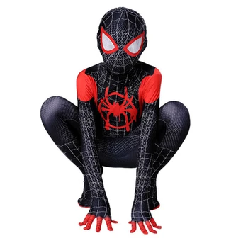 Nové Km Morales Ďaleko Od Domova Cosplay Kostým Peter Parker Zentai Kostým Spiderman Superhrdina Kombinézu Pre Deti Spandex