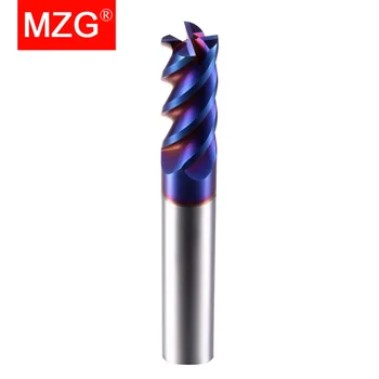 MZG Predĺžiť Konci Mlyn 100L Rezanie 4 Flauta HRC65 10 mm 12 mm Kovov Obrábanie Frézovanie Volfrámové Ocele Frézovanie Fréza