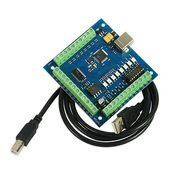 MACH3 4 Os 100KHz USB CNC Hladké Stepper Motion Controller Karty Breakout riadiacej Dosky pre DIY CNC Rytie Stroj 12-24V
