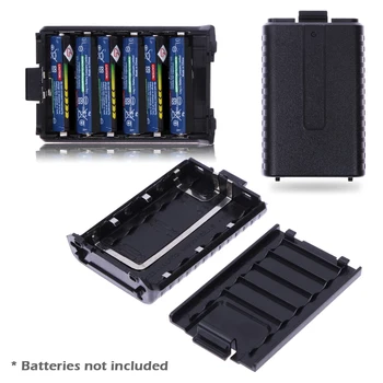 6 x AAA Batérie Predĺžiť Prípade Box pre Baofeng UV-5R 5RA/B/C/D 5RE+ Rádio Walkie Talkie Pack Shell Elektronické Časti, Úložný Box