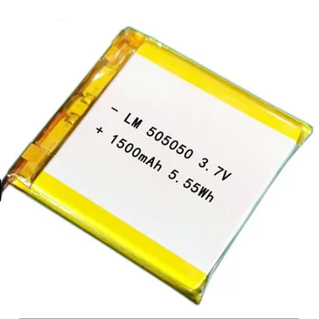 20pcs 3,7 V 1500mAh 505050 Lítium-Polymérová Ion Batéria 2,0 mm Konektor JST