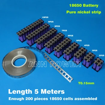 18650 Valcové batérie nikel pás 18650 bunky nikel pásy lítiová batéria čistého niklu pásky Používané pre 18650 batérie držiak