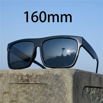 Vazrobe 160mm Nadrozmerné Okuliare Muž Polarizované Slnečné Okuliare pre Mužov, Ženy Veľké Veľké Tvár Okuliare Flat Top Steampunk Odtiene