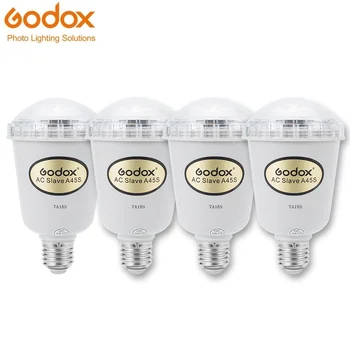 Godox A45S 4PICS/veľa 5600K Elektronické Blikajúce Svetlá Photo Studio Strobe Svetlo AC Slave Flash Žiarovka Pre E27
