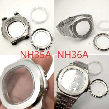 Náhrada Nautilus hodinky Seiko NH35A/NH36 pohyb úprava príslušenstvo sto sledovať shell až do ocele shell auta