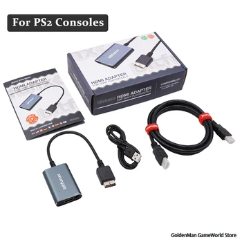 Najlepšia Kvalita kompatibilný s HDMI Konvertor/Adaptér pre Sony PS2 k Moderným TV Vrátane RGB/Component Prepínač
