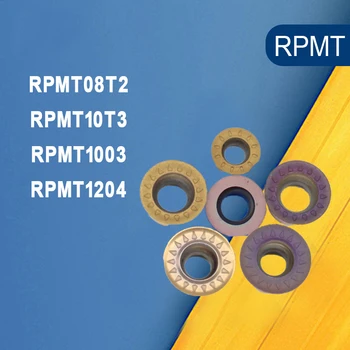 10Pcs RPMT08T2 / RPMT1003 / RPMT10T3 / RPMT1204 MOE VP15TF / UE6020 Frézovanie Vložky, Nástroje na Sústruženie, Karbid Vložiť Kovov, Sústružnícke