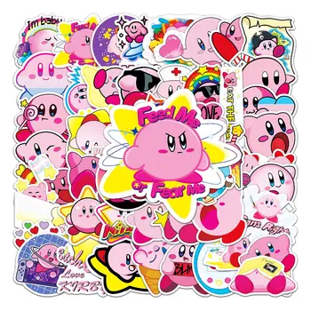 50 Nových Hviezda Kirby Cartoon Nálepky Skateboard Batožiny Vody Pohár Strane Účtu Tablet Detí Klasické Hračky Dekorácie, Nálepky