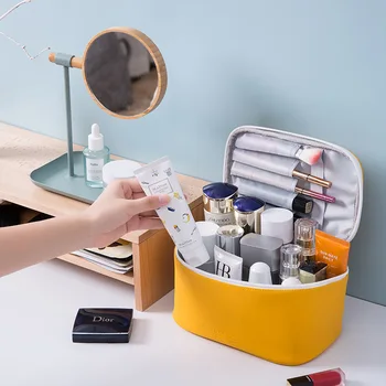 Nový Vodotesný Kozmetická Taška Necessaire Cestovné Organizátor Make up Box Toaletná Súprava Wash Bag Large Papacity Ženy make-up Puzdro
