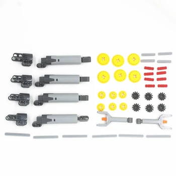 46pcs Technické Lineárny Pohon Pro Kit Valec Piest Výkon Funkcie Robot Auto Prevodovky, Nápravy Set Kompatibilný s Lego 61904 92693