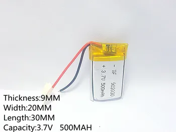 902030 3,7 V 500mAH PLIB; polymer lithium ion / Li-ion batéria pre GPS,mp3,mp4,mp5,dvd,bluetooth,model hračka mobile bluetooth