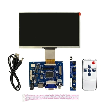7 Palcový 1024X600 IPS LCD Displej S Diaľkovým ovládaním AV+VGA+HDMI Kompatibilné s DIY Kit Monitor Pre Raspberry Pi Model 2/3