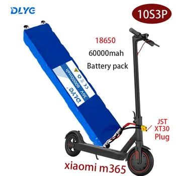 10S3P 18650 36V 60ah 500W Vysoký Výkon Nabíjateľná Lítiová Batéria pre Xiao Mi Bicykle Skúter Elektrické Vozidlo s BMS XT30 Plug