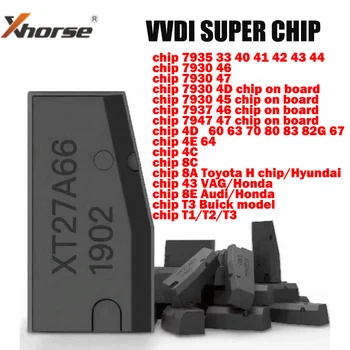 Xhorse VVDI Super Čip XT27A01 XT27A66 Programátor Transpondér pre ID46/40/43/4D/8C/8A/T3/47 na VVDI2 Kľúčový Nástroj/Mini Kľúčový Nástroj