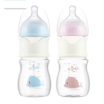 Sklenená dojčenská Fľaša so Širokým otvorom na Rýchle Flush Fľaša Anti-koliky Novorodenca Mlieko Fľaše Školenia Kŕmenie Príslušenstvo Vody Botellas Para