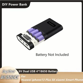 5V Dual USB 4*18650 Power Bank Batérie Poľa Nabíjačku Mobilného Telefónu DIY púzdro Pre Huawei iphone13 Plus S6 xiao Smart Phone