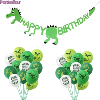 Dinosaurov Balóny Nastaviť Jungle Safari Narodeniny Ballon Rev Ballon 1. Narodeniny Dino Balón Deti Chlapcov Happy Birthday Decoratio