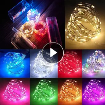 String Svetlá Led Medený Drôt Rozprávkových Svetiel Batérie Powered 30 LED Reťazec Svetlá Strana Svadobné Krytý Vianočné Dekorácie Svetlá