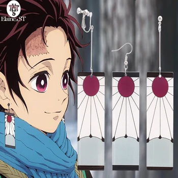 Veľkoobchod 10 Ks Démon Vrah Čepeľ Anime Charakter Náušnice Anime Žena Cosplay Japonské Anime Živicové Náušnice Nastaviť