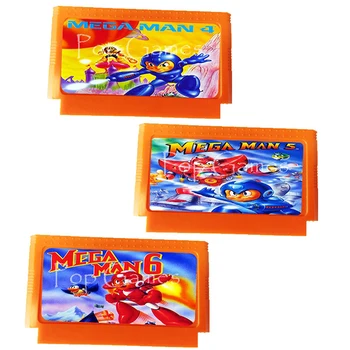 Mega Man Megaman Série 60 Kolíky Hra Kazety pre 8 Bit Herné Konzoly Drop Shipping