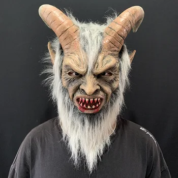Strašidelné Masky Démon, Diabol Horn Latexové Masky Halloween Film Cosplay Party, Kostýmy, Dekorácie, Doplnky